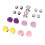 18pcs Decorative Shoe Clips Rhinestone Rabbit Fur 10