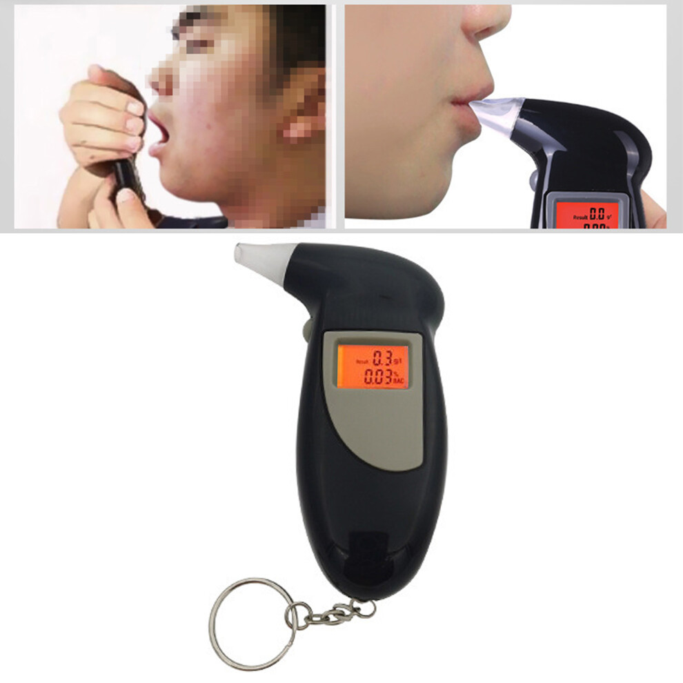 Portable Breath Alcohol Tester, High Accuracy, 110X70x25mm Black 7671389580457