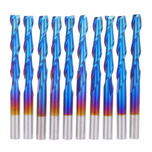 2-Nut Fräser Set 10 Stk. 3,175x20