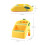 Foldable Toddler Step Stool 2 Steps, Safe Slip-Resistant, Yellow 2
