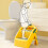 Foldable Toddler Step Stool 2 Steps, Safe Slip-Resistant, Yellow 10