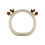 Steering Wheel Cover Fleece D-Shape Warm Teddy Bear Design 2