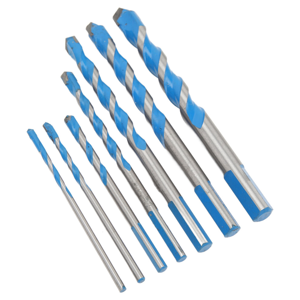 Coated Drill Bits 7Pcs Carbide Blue