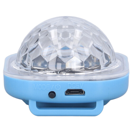 Φόρτιση USB Mini Disco Ball Light Sound Activated5Mode Strobe Light με Βεντούζα Επαναφορτιζόμενο LED 2