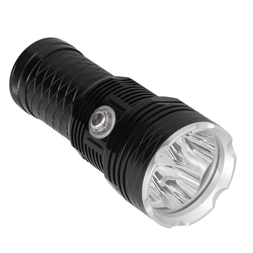 Scuba Diving Flashlight Rechargeable Flashlight Super Bright LED Flashlight USB Flashlight with SOS and Stepless Dimming Functions 1