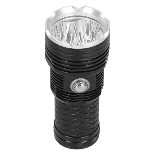 Scuba Diving Flashlight Rechargeable Flashlight Super Bright LED Flashlight USB Flashlight with SOS and Stepless Dimming Functions 2