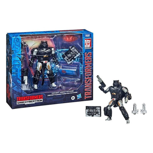 Transformers Covert Agent Ravage & Decepticon Figures Set 15cm 1