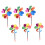 3pcs Pinwheels Windmill for Yard Multi-color Garden Decoration 6