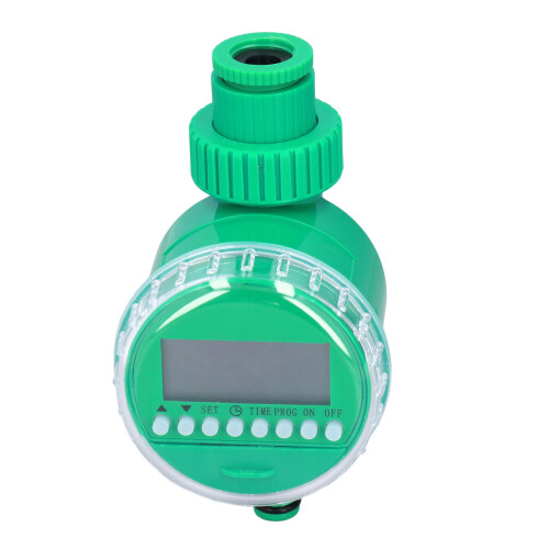 Solar Powered Automatic Irrigation Timer Controller Digital LCD Water Timer With Leak Proof Design For Home Garden Lawn Park, Multifunctional Program 1