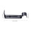 ULTNICE Curtain Rod Support Bracket Adjustable Iron Black 2Pcs 4x1.6x0.6In 5