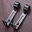 ULTNICE Curtain Rod Support Bracket Adjustable Iron Black 2Pcs 4x1.6x0.6In 6