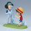 One Piece Sammelfigur Monkey D. Ruffy vs Kuzan 9cm 3