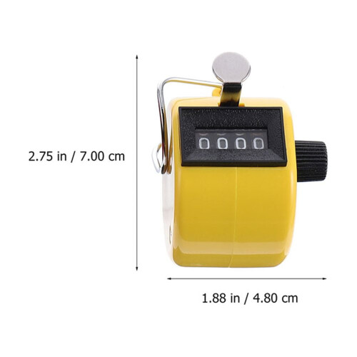 Hand Tally Counter Plastic Digital 4-Digit 9999 4 Pcs 1