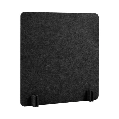 Acoustic Desk Divider Felt Privacy Panel Black 40x40 cm 2