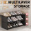 3-Tier Stackable Shoe Rack for Dorm/Entryway, Durable Plastic, Under-Bed Friendly, 22.2"x11.8"x8.3", Black 3
