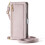PU Leather iPhone 16 Case with 3-Card Holder Purple 4