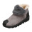 Damen-Winterstiefel mit Kunstfellfutter, Grau/Schwarz 2