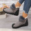 Damen-Winterstiefel mit Kunstfellfutter, Grau/Schwarz 6