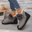 Damen-Winterstiefel mit Kunstfellfutter, Grau/Schwarz 7