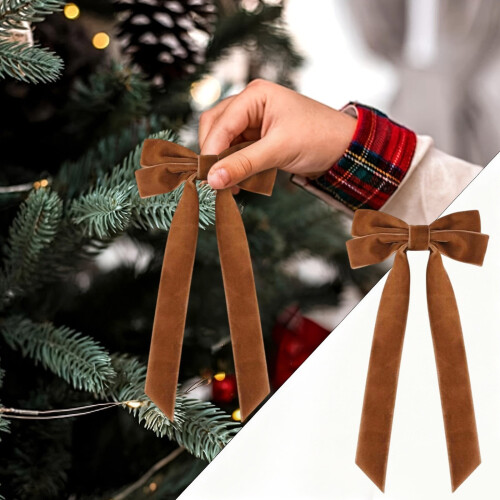 Laços de Natal de veludo, 16 peças, macios e reutilizáveis. 2