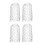 4 Pack Aluminum Gutter Guards Leaf Filter Mesh Cover for Downspout Drain Pipe Protection 2-4 Inch Fits Rectangular & Circular Gutters 2