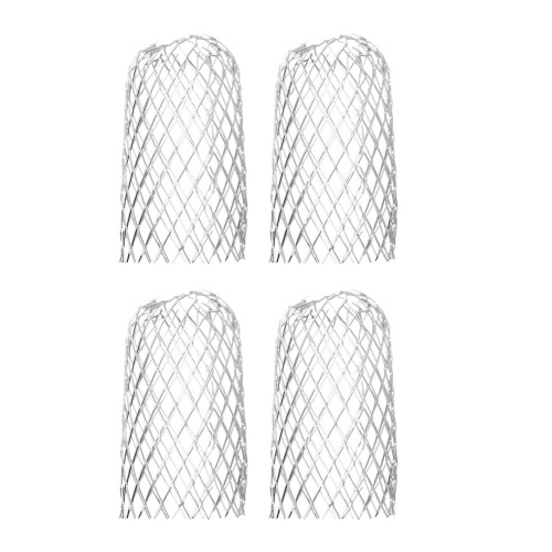 4 Pack Aluminum Gutter Guards Leaf Filter Mesh Cover for Downspout Drain Pipe Protection 2-4 Inch Fits Rectangular & Circular Gutters 1