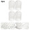 4 Pack Aluminum Gutter Guards Leaf Filter Mesh Cover for Downspout Drain Pipe Protection 2-4 Inch Fits Rectangular & Circular Gutters 8