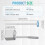 Disposable Toilet Brush Set with Extended Handle 18 Refills 2