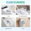 Disposable Toilet Brush Set with Extended Handle 18 Refills 6