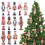 Christmas Ornaments Flat Wooden Nutcracker Soldier 20 Pcs 7