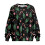 Damen-Sweatshirt mit Zuckerstangenmuster, langärmelig, Oversized 4