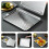 NonStick Stainless Steel Sheet Cake Pan for Home Baking, MultiFunctional Silver Bakeware Set, 2pcs 2