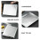 NonStick Stainless Steel Sheet Cake Pan for Home Baking, MultiFunctional Silver Bakeware Set, 2pcs 4
