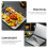 NonStick Stainless Steel Sheet Cake Pan for Home Baking, MultiFunctional Silver Bakeware Set, 2pcs 7