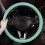 Sky Blue Thin Sports Leather Steering Wheel Cover 6