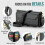 Θήκη πορτοφολιού crossbody για iPhone16 – RFID Blocking, θήκη για 10 κάρτες, μαλακό δέρμα PU, 6