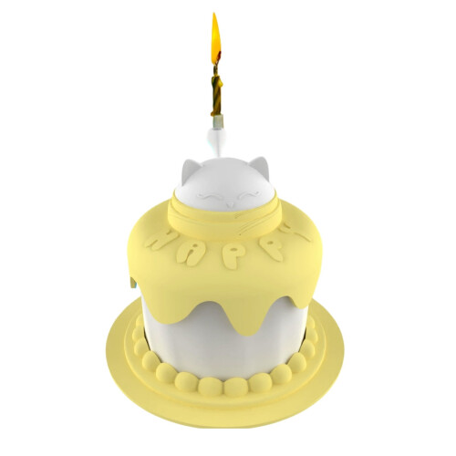 Multifunctional Pet Feeding Bowl For Cats With Cake Design 2