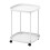 Table d'appoint à roulettes avec étagère de rangement (1 unité) 2