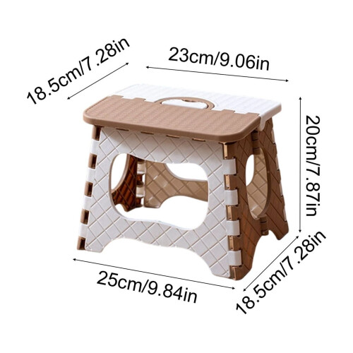 Folding Step Stool Compact Plastic Foldable Step Stool Holds Up to380 lbs,12 inches, 30cm，Anti Slip 2
