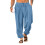 Ανδρικό παντελόνι ελαστικό relaxed fit σε γαλάζιο XXL 2