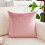 Housse de coussin en velours uni 45 x 45 cm 3