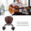 Guitar Neck Hanger Regular Type, Walnut Wood Base 4