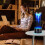 Lampe LED cylindrique en ABS, effet tornade 2