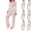 Dame pyjamassæt med hjerteprint, sort XL 5