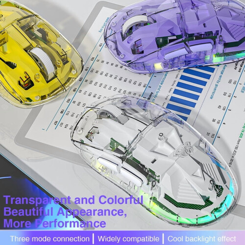 AULA SC660 Wireless Mouse Bluetooth Gaming Mouse 10000DPI Optical Sensor Macro Programmable Ergonomic Mice For Laptop PC Gamer 2