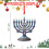 Décorations murales, bougies de Noël, ornement de menorah 3