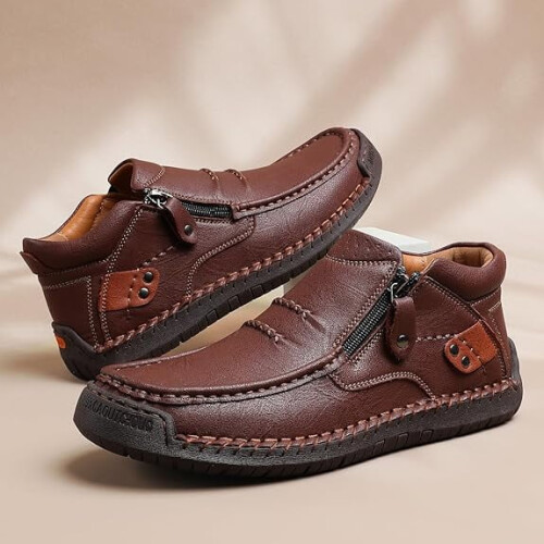 Willtoo The First Young Shoes Ανδρικά, Χειροποίητες Δερμάτινες Μπότες Οδήγησης Premium Slip-On για 1