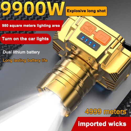 LED Headlamp Rechargeable Adjustable Zoom ABS 1 Pack 1