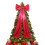 Red Christmas Tree Topper Extra Large with Long Streamers 8