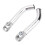 Bicycle Handlebar End Grips Aluminum Alloy 2 Pcs 8